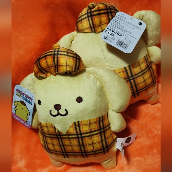 Sanrio - Plaid Pal Pompompurin Plush Toy - Picture 2 of 5